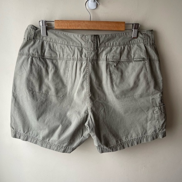 Columbia green khaki hiking cotton hiking shorts size 12 - Picture 2 of 11